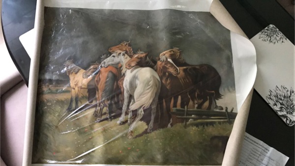Customer photograph of a finished painting